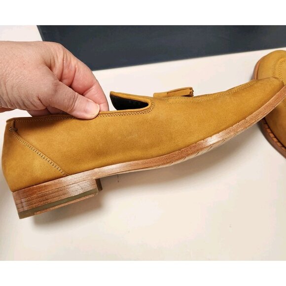 Cole Haan Washington Grand Tassel Loafer Men Sz 9 Cathay Spice Nubuck Dress Shoe - Picture 9 of 16